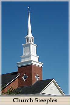 CHURCH STEEPLE, FIBERGLASS CHURCH STEEPLE